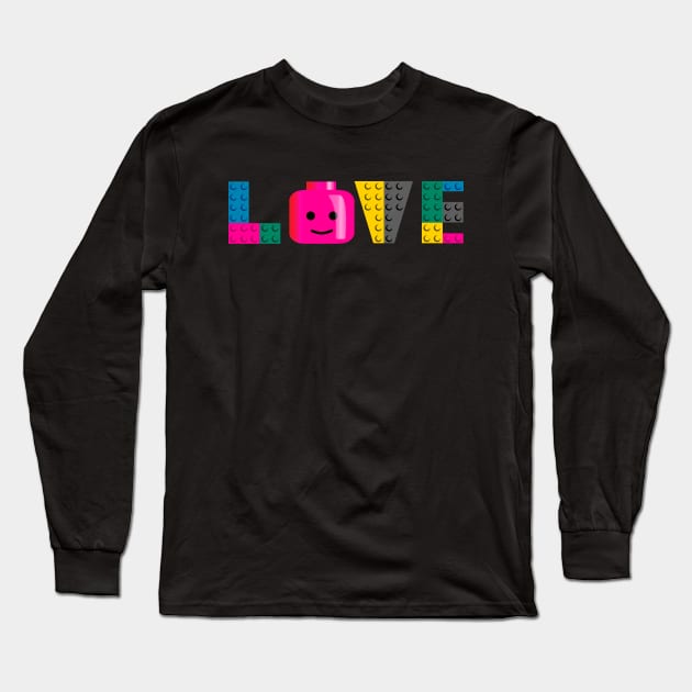 LOVE LEGO Long Sleeve T-Shirt by jamedleo